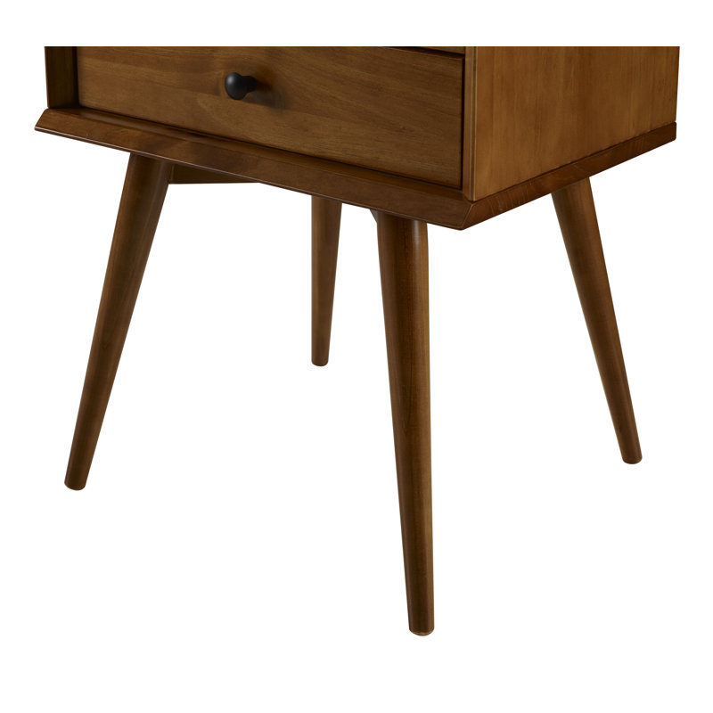 Ashlie 2 Drawer Nightstand , Castanho