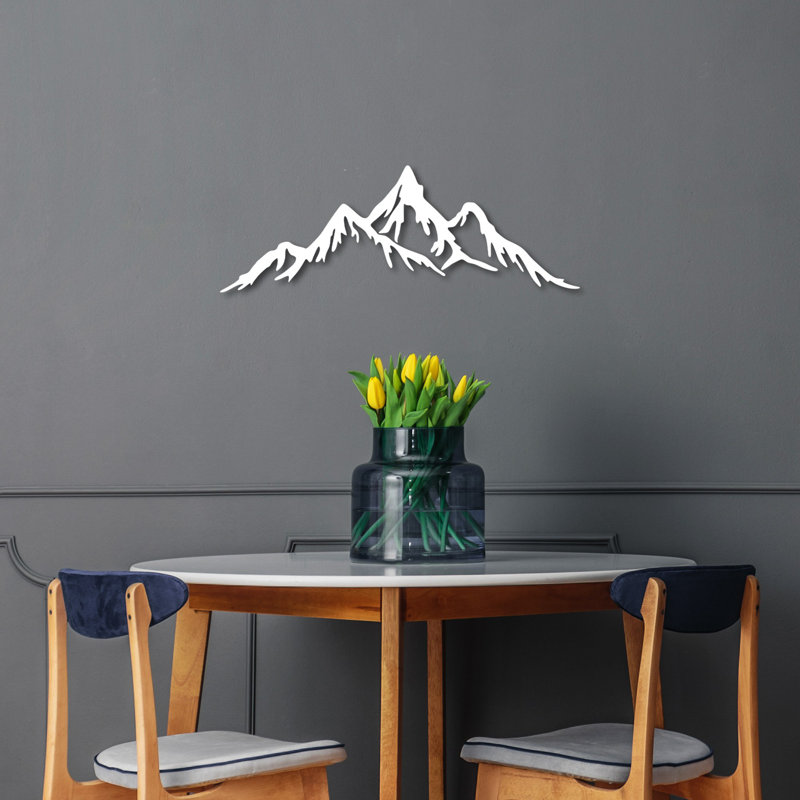 Decorative Metal Wall Accessory, Blanc