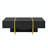 Modern Multi-Storage Rectangle Sofa Table with Golden Wood-1394367986