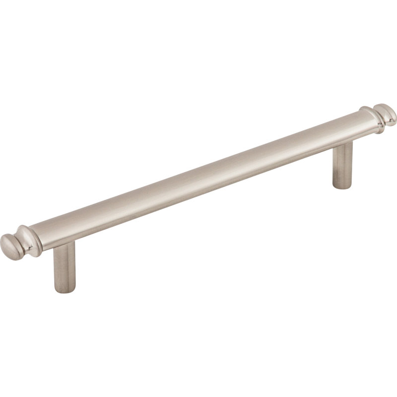 Julian 7 9/16" Center to Center Bar pull, Brushed Satin Nickel, 5 1/16" Center to Center
