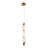  Chantalle 1 - Light 39.9'' H Resin Shade LED Crystal Pendant