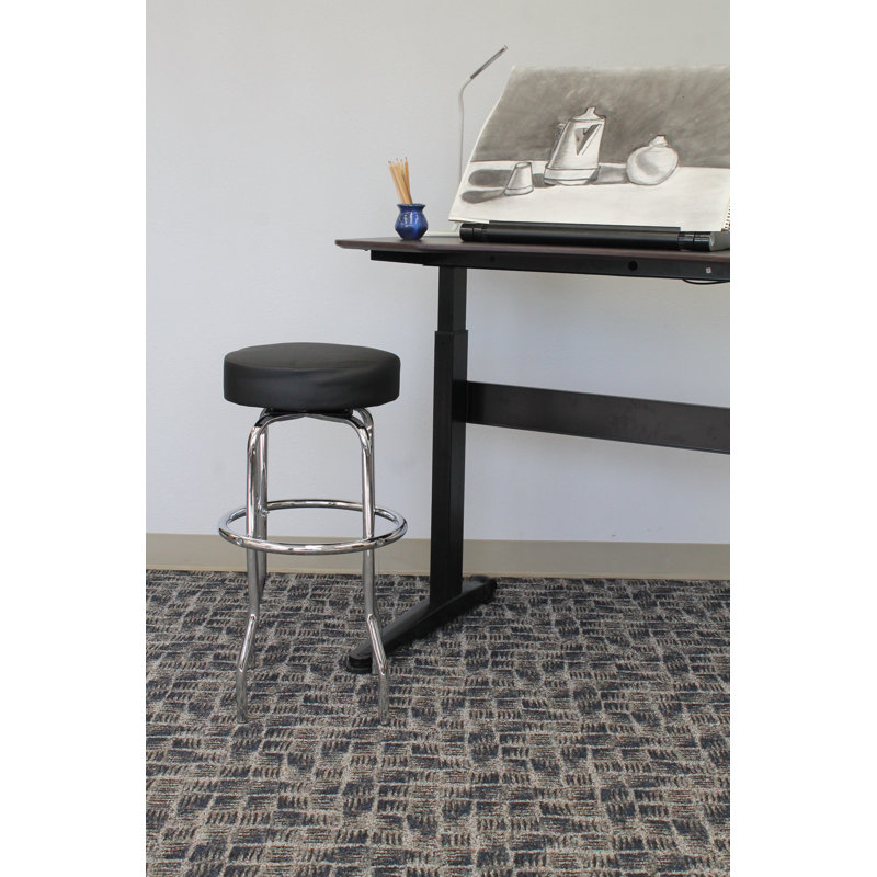 Parrino Upholstered Counter Stool with Steel Frame