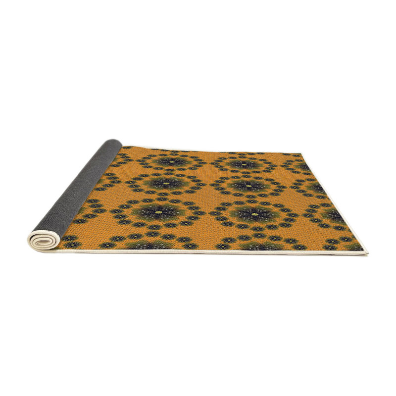 Floral Indoor Rug, Round 7'