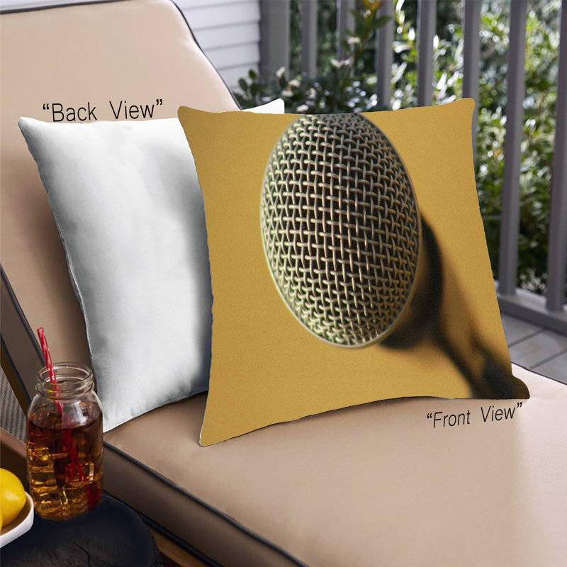 Coussin Music 1, Microsuède