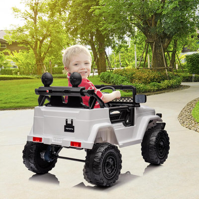 12V Licensed Toyota Kids Ride On Truck, Electric Car w/Remote Control, LED Lights, Music, Suspension, Safety Belt