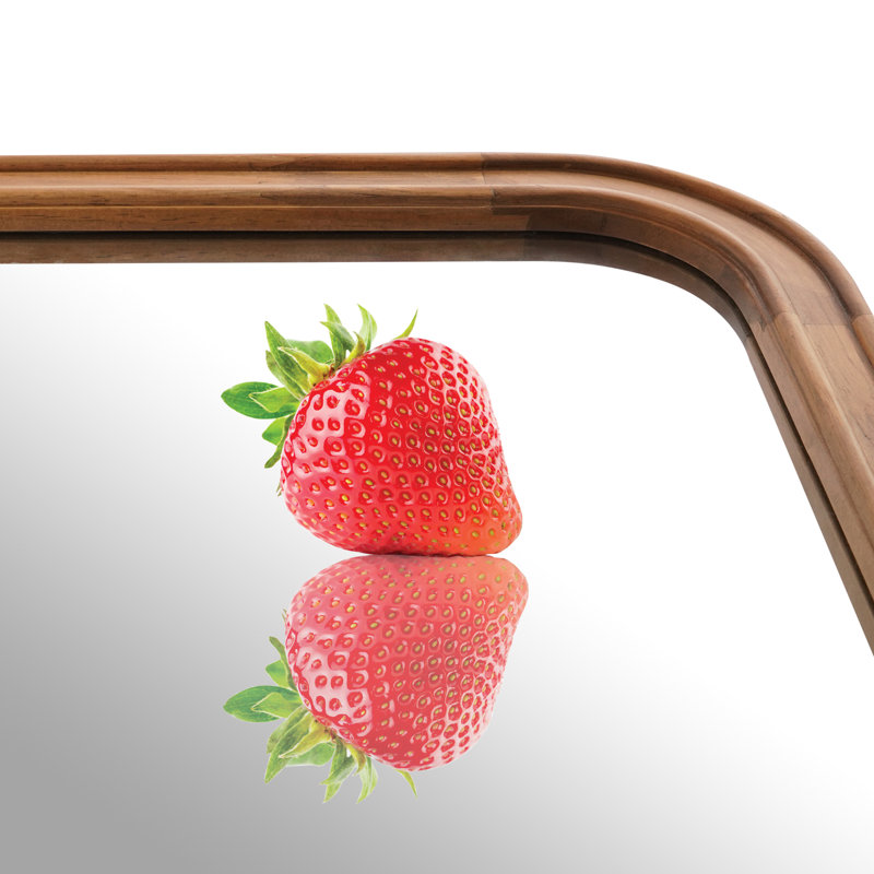Miroir Reppond, 30 po x 20 po, Bois naturel