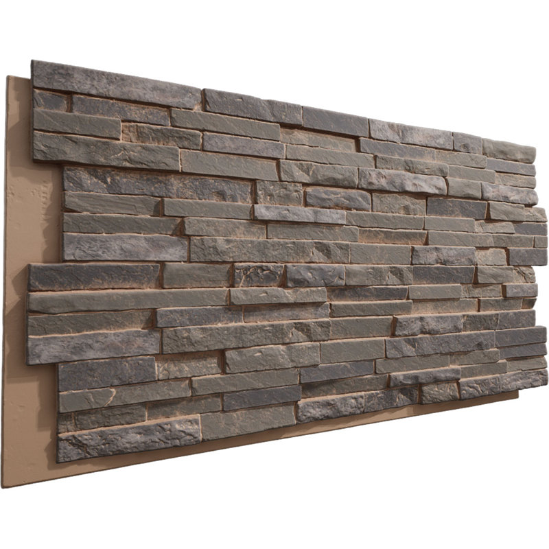 Panneau en faux pierre EverStone Eldorado, l 48 po x H 25 po x P 1 po, couleur Arendelle, Arendelle