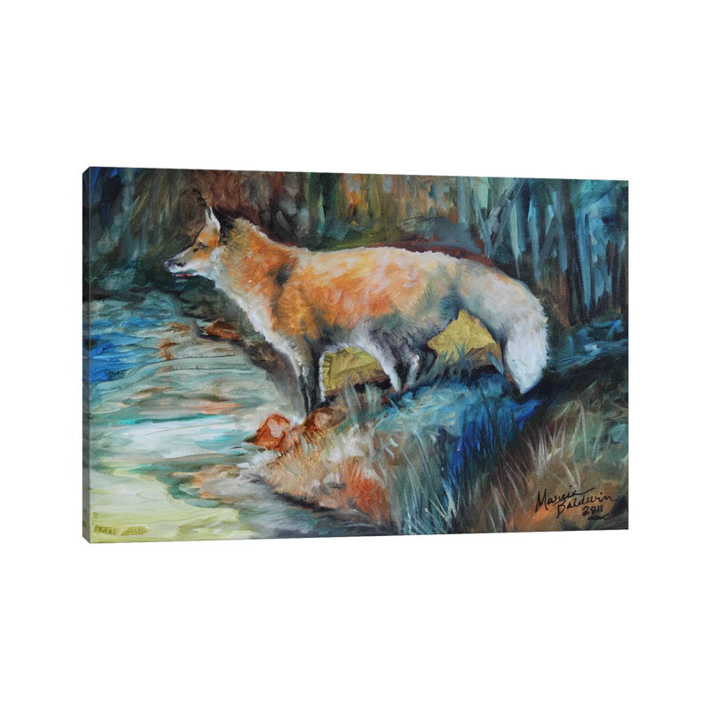Red Fox II by Marcia Baldwin - Wrapped Canvas Gallery-Wrapped Canvas Giclée, 66.04 cm H x 45.72 cm W x 1.91 cm D
