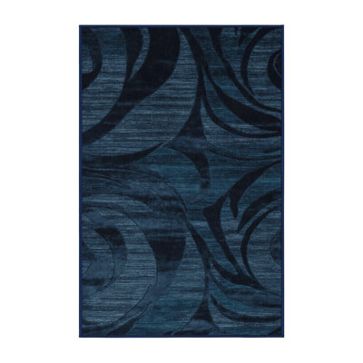 Machine Washable Abstract Gray Area Rug