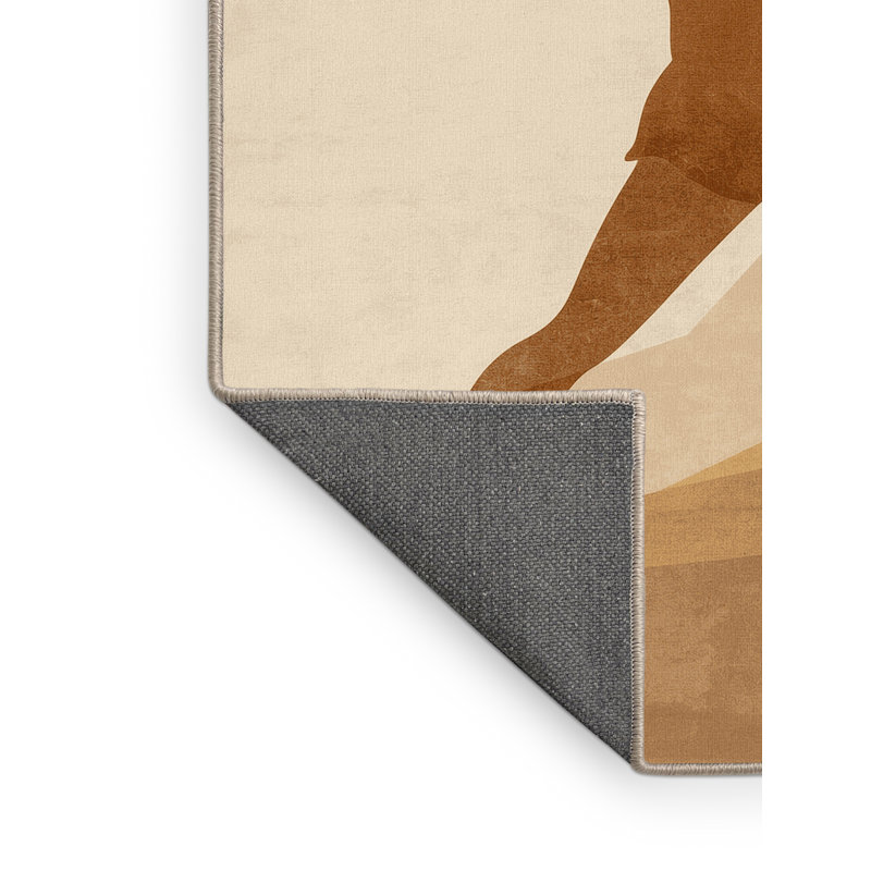 Tapis beige moelleux et moelleux Eisen, 8 x 12