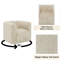 Fauteuil d'appoint pivotant beige