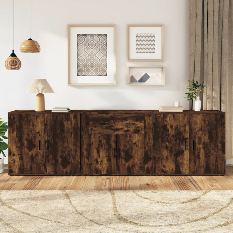 Tonalea Display Cabinet, Smoked Oak