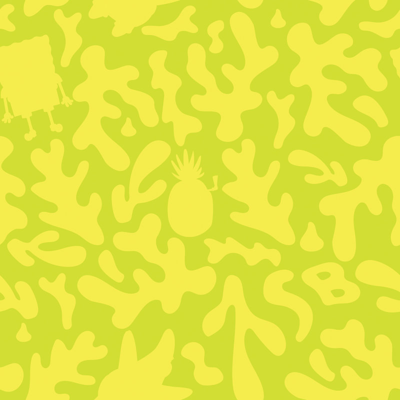 Papier peint adhésif SpongeBob SquarePants, Jaune