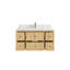 Meuble-lavabo simple 42 po avec plateau en quartz Nekaya-240575406