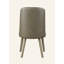 Ensemble de 2 chaises d'appoint Waylon en cuir synthétique gris et finition chêne gris