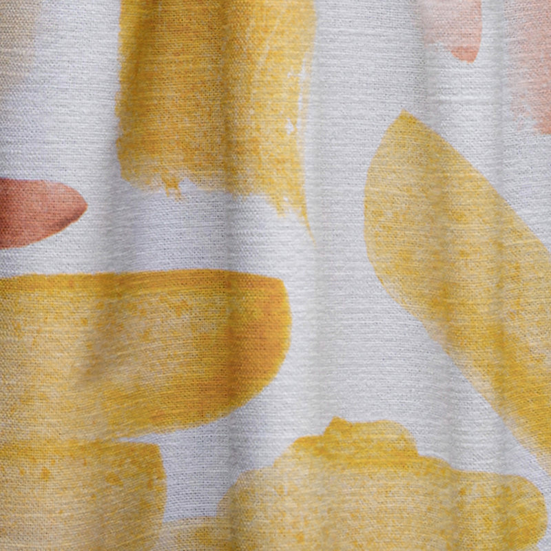 Panneau de rideau simple semi-diaphane avec passe-tringle, L 52 po x L 120 po