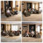 Canapé d'angle modulaire moderne en forme de L, 7 places, avec fauteuil inclinable électrique, console et pouf de rangement, revêtement en velours côtelé marron-1601274688