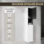Armoire de salle de bain latérale, 2 portes à fermeture douce, conception à fixation flottante