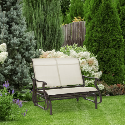 Outdoor Rocking Metal Chair by Red Barrel Studio