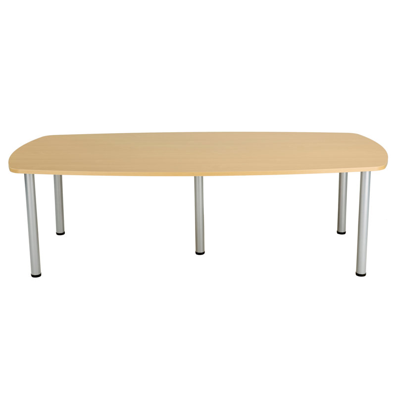 Bouton 240cm Boat Shaped Conference Table, Oak