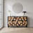 Buffet Sideboard With Honeycomb Pattern