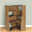 Bibliothèque extensible avec rangement, tablette moderne en bois MDF pour petits espaces
