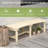 Lawn Patio Chair - Semicircular Wooden, Natural For Deck, Yard, Outdoor Yard Bench Round Patio, Deck