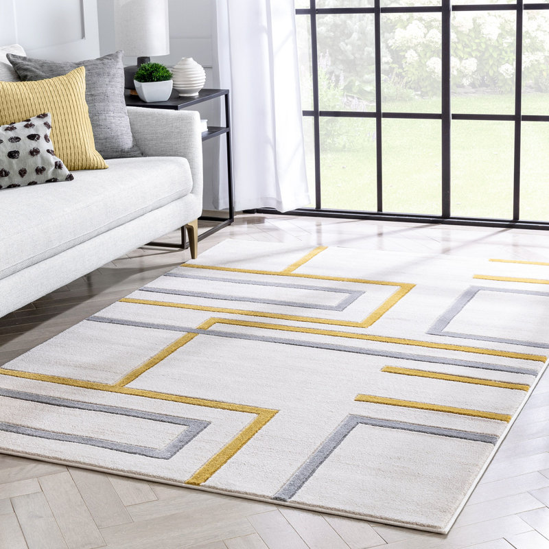 Tapis texturé 3D Clarys, Rectangle 3 pi 11 po x 5 pi 3 po