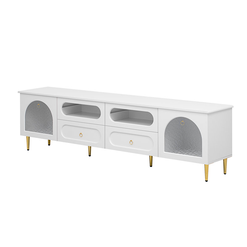 Meuble télé 78,8 po VIBE HAUS, Blanc