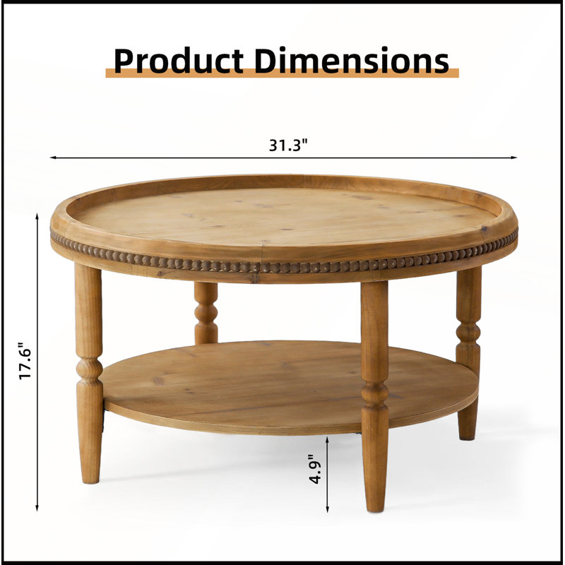 Table basse 31,3 po Boho