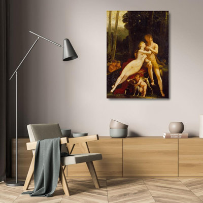 «Venus and Adonis» par Pierre-Paul Prud'Hon - Art mural sur toile tendue avec châssis