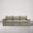 3 - Piece Upholstered Camel Chenille Modular Sectional Sofa with Cushion Back– Fully Compressed, No Assembly Required-899534324-904861535-904861474