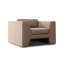 Chaise d'appoint Roe, velours performance, accoudoirs sur rail-115686092