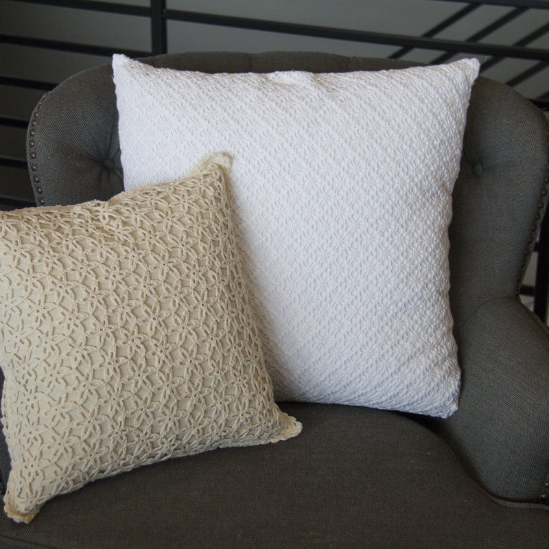  Housse de coussin Crochet Envy, Naturel