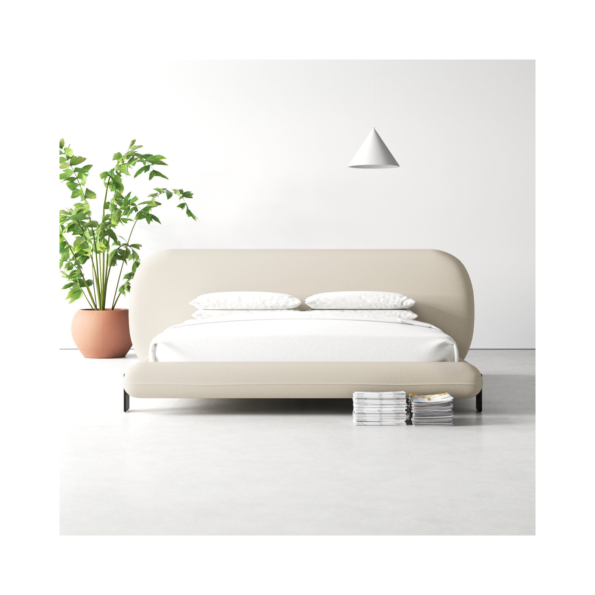 Ophelia Upholstered Bed, King