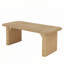 Table de salle à manger 62 "rectangulaire pour 4 à 6 personnes, table de cuisine avec base en bois