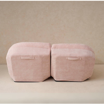 Convertible Fold-Out Double Sofa Bed,Pink