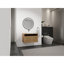 Meuble-lavabo de 30 po avec lavabo d'art en céramique blanche, 2 portes à fermeture douce, conception à fixation flottante, contreplaqué (emballage KD)-1029462353