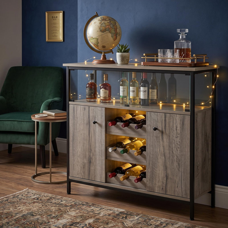 37.8 " W Sideboard, Gris