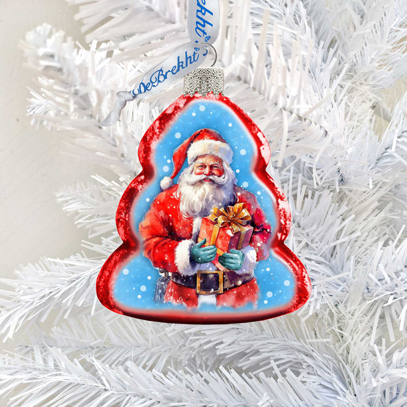 4'' Glass Hanging Figurine Ornament