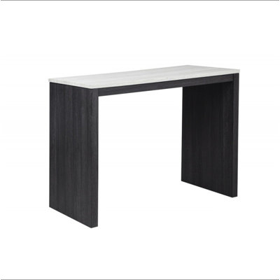 Table de salle à manger à hauteur de comptoir de 47 po (siège pour 2 personnes), table de bar à cadre en bois