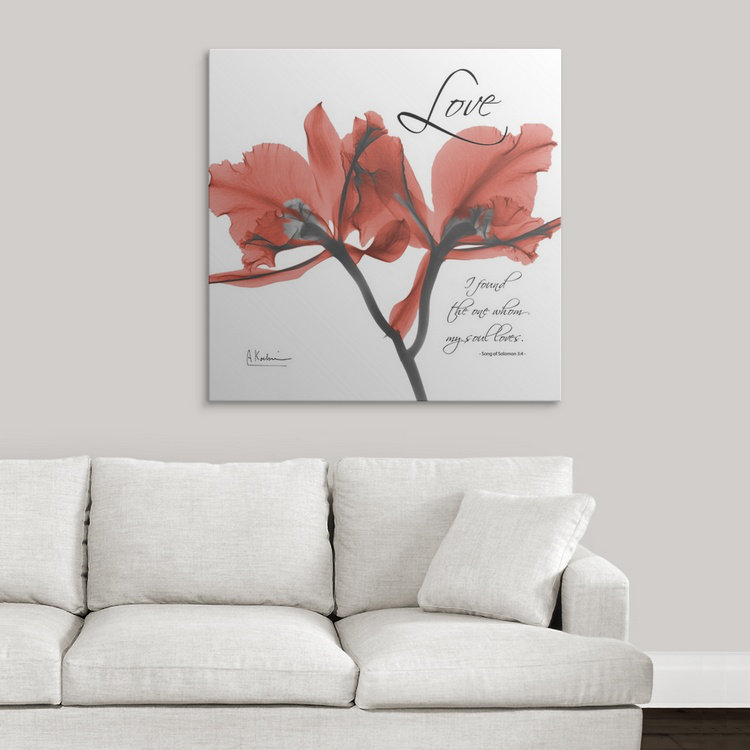 «par albert koetsier,, reproduction de photo Orchid Love X-Ray, H 35 po x l 35 po x P 1,5 po, Toile