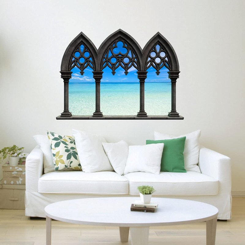 Landscape & Nature Non-Wall Damaging Wall Decal, 36" H x 49" W