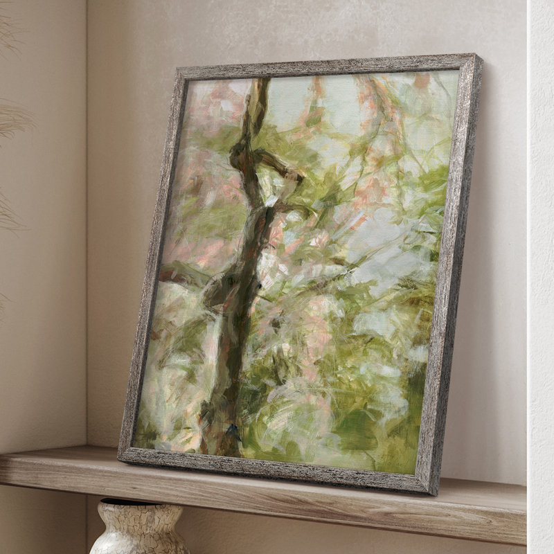 «Spring Diptych II», reproduction encadrée - bois massif, H 11 po x l 9 po
