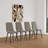 Set Of 4 Dining Chairs, Modern Kitchen Dining Chair, Linen Padded Chairs, And Sturdy Metal Leg Decorated Dining Chairs Fabric Dining Chair-1948097965-1969601366