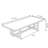 Solid Wood Rectangular Dining Table in Cement Gray-2065722152