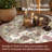 Chinoiserie Floral Rug Vintage Romance Design Washable Non-slip Red/Beige-503699252-511287986