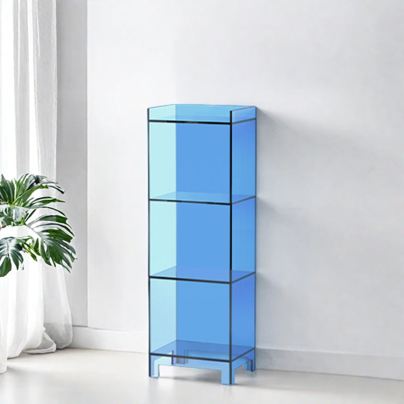 Bibliothèque simple, tendance et belle, Bleu, (4 tablettes) H 47,2 po x l 15,7 po x P 11,8 po