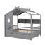 Lit en bois de conception moderne avec lit gigogne et tablette de rangement-444779094-444779083