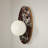 1-Light Dimmable Milky Glass Wall Sconce